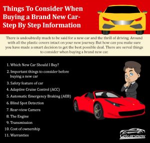 Things To Consider When Buying A Brand New Car- Complete Information